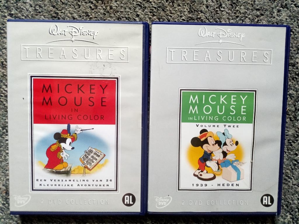 Walt Disney Treasures - Mickey Mouse - Volume 1 en 2, Alle leeftijden, Ophalen of Verzenden, Zo goed als nieuw, Amerikaans