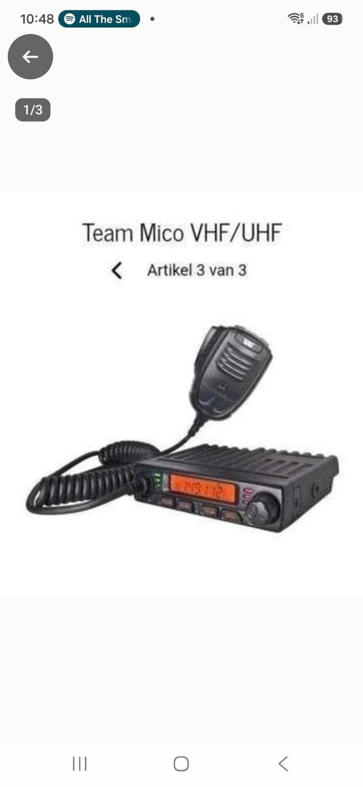 Foto 5 van TEAM Mico VHF/UHF Mobiele Zender-Ontvanger Compact
