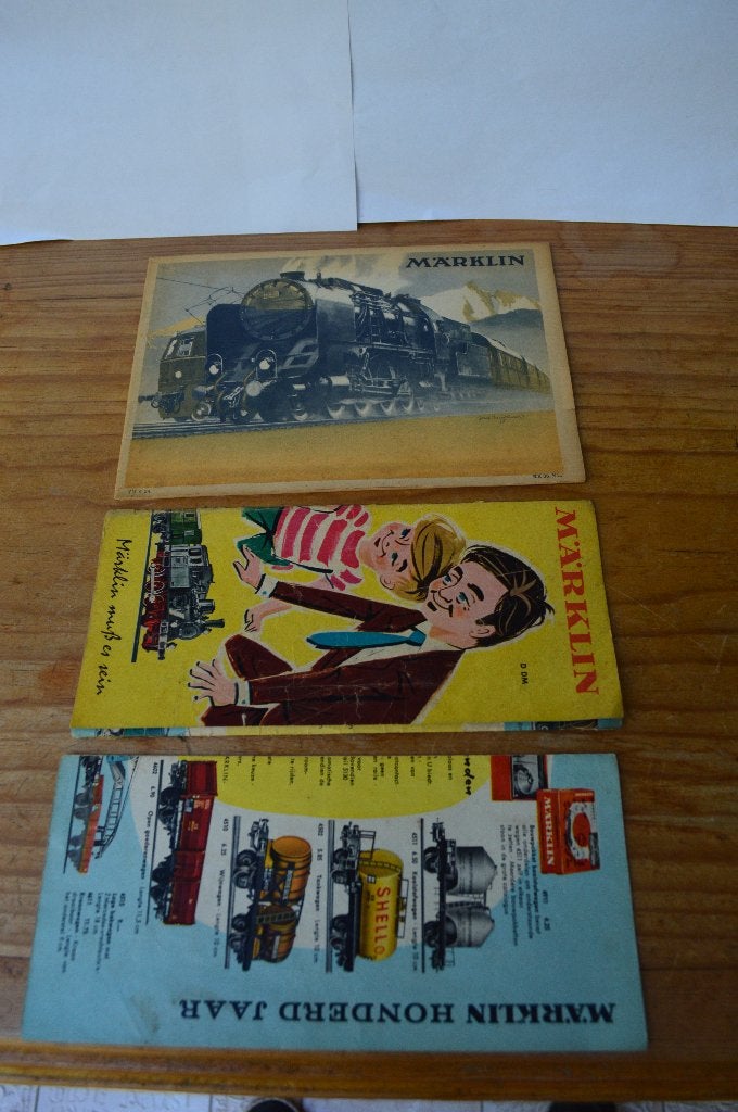 Märklin : ZELDEN Kataloog 1938 NL + 2 blaadjes, Gebruikt, Gelijkstroom of Wisselstroom, Analoog, Märklin