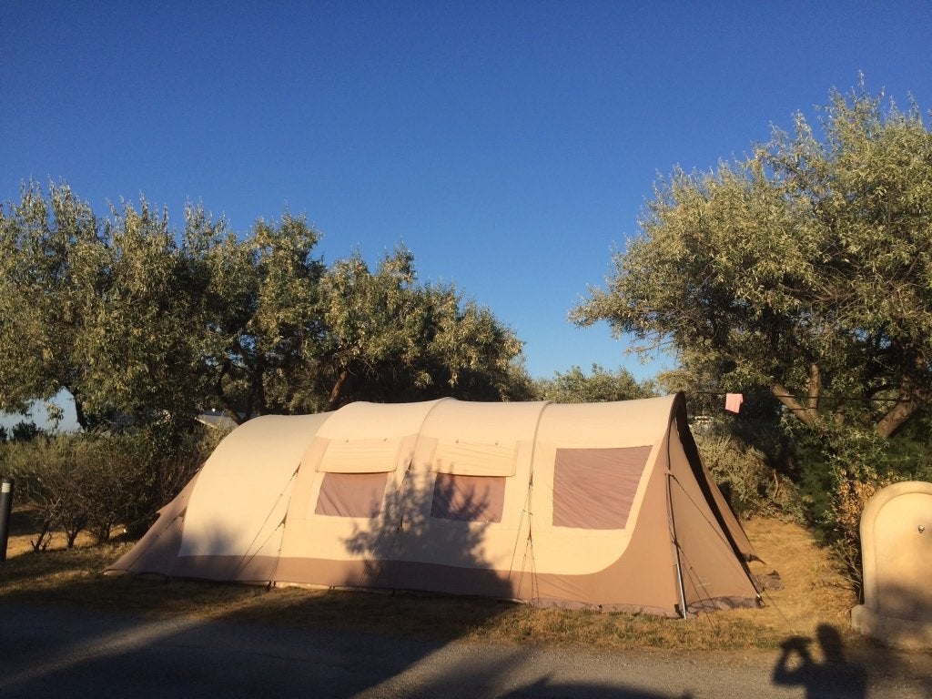 Bardani villa grande tunneltent 6 persoons, Caravans en Kamperen, Tenten, Ophalen, Gebruikt, Meer dan 6
