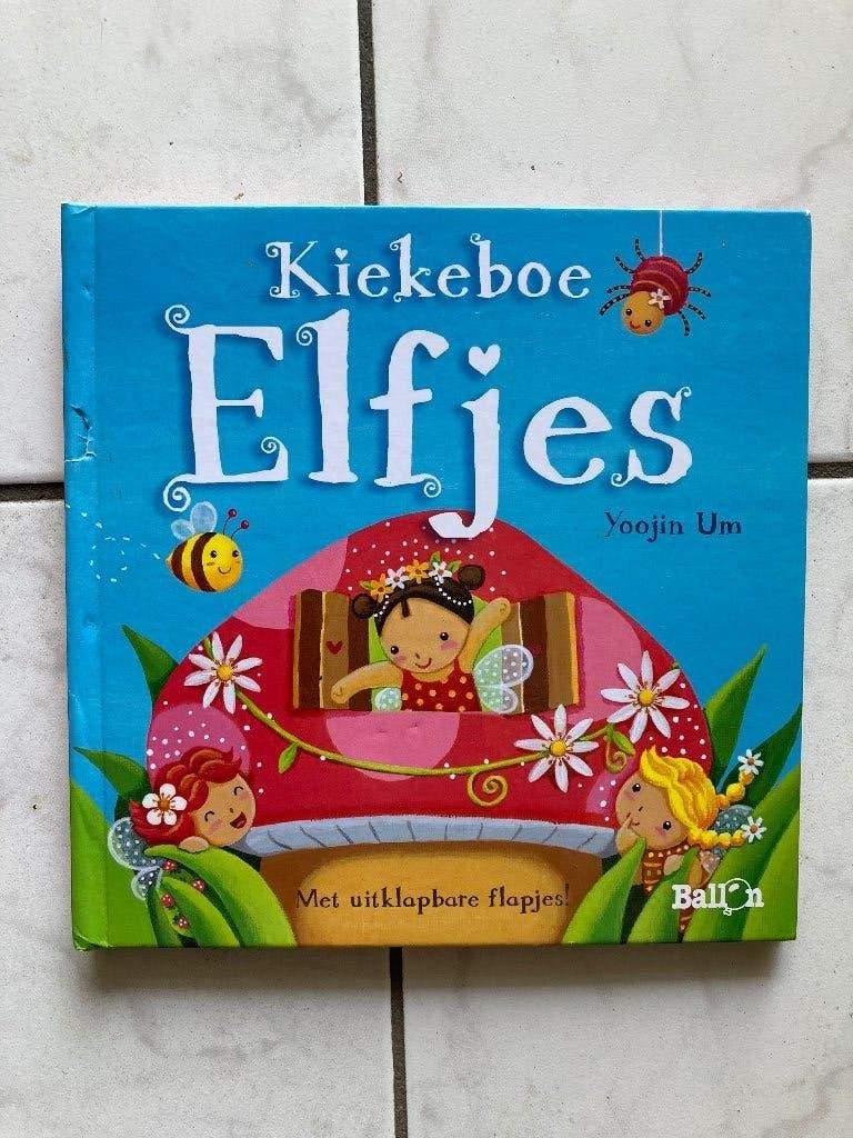 Boek kleuters, Kiekeboe Elfjes Yoojin Um, met flapjes, Fictie algemeen, Uitklapboek, Jongen of Meisje, Nieuw