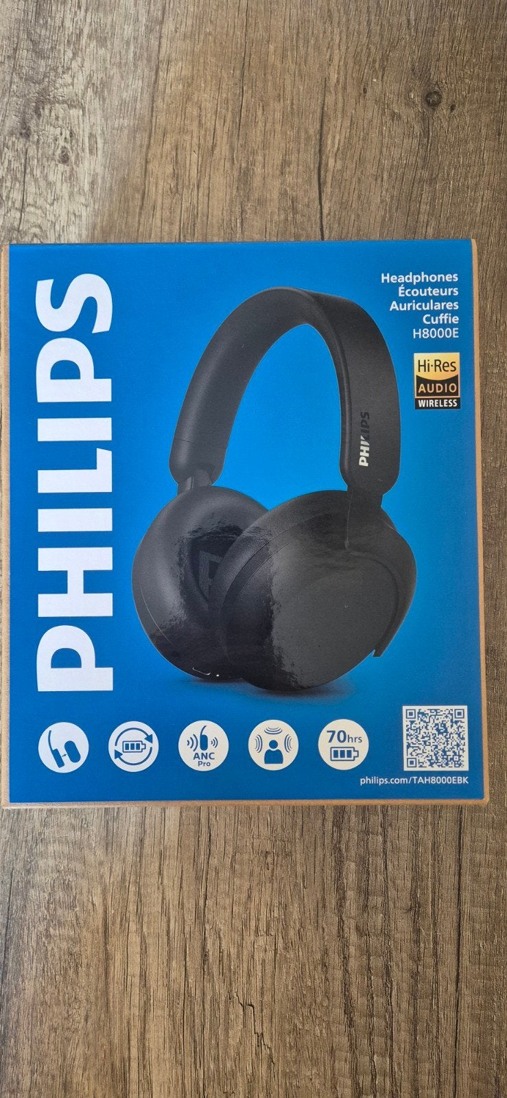 Philips TAH8000E Draadloze Over-ear Koptelefoon Zwart, Audio, Tv en Foto, Koptelefoons, Ophalen, Philips, Draadloos, Nieuw
