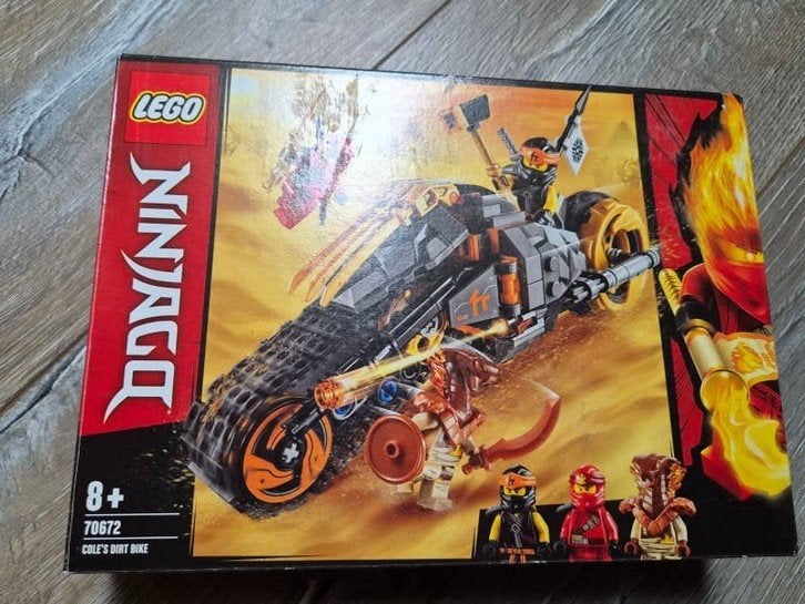 LEGO Ninjago Cole's Dirt Bike 70672 - Compleet, Inclusief instructies, Lego, Ophalen of Verzenden, Zo goed als nieuw