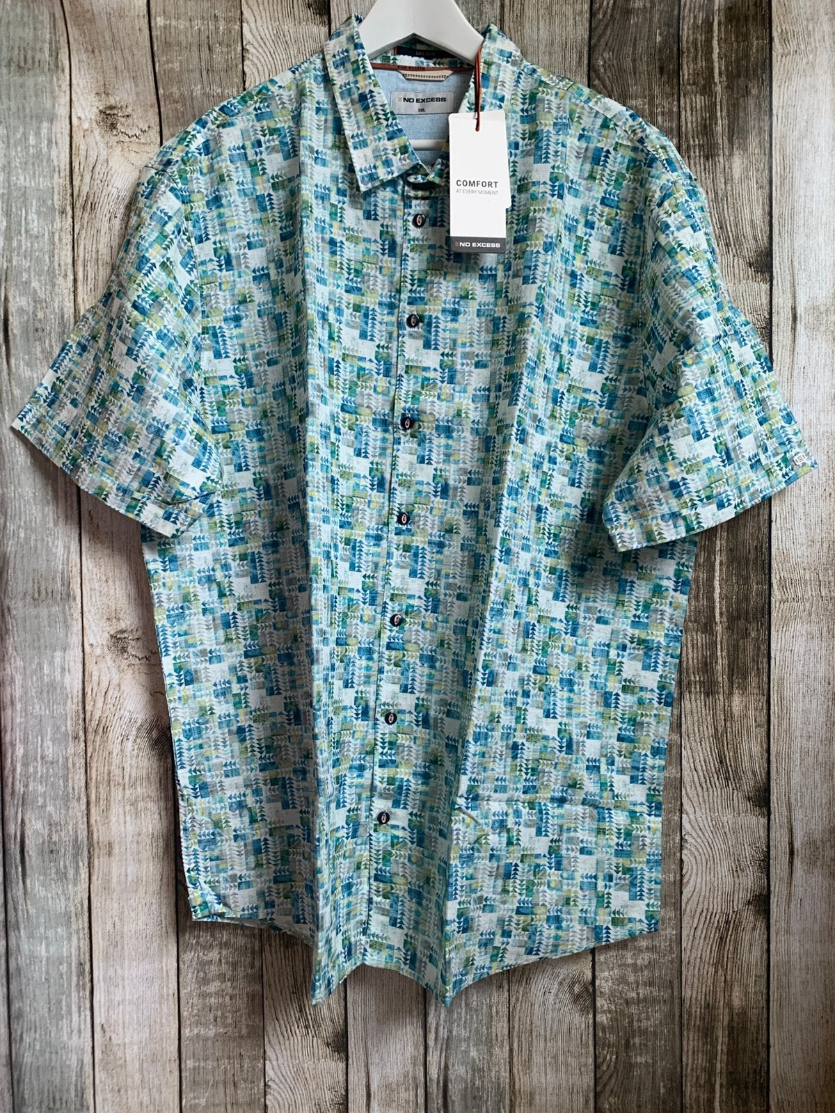 No Excess super mooi nieuw linnen/katoen overhemd (Maat 3XL), Kleding | Heren, Overhemd, Nieuw, No Excess, Meerkleurig