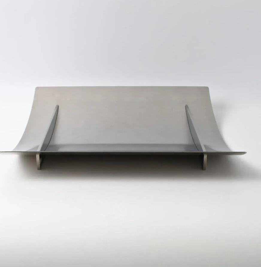 ERIK BAGGER MINIMALISCHE DEENS DESIGN EDELSTAAL RVS SCHAAL, Overige materialen, Schaal, Ophalen of Verzenden, Zo goed als nieuw