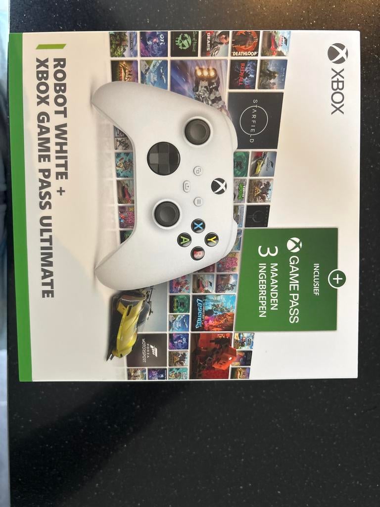Xbox Robot White Controller + 3 maanden Game Pass Ultimate, Spelcomputers en Games, Spelcomputers | Xbox One, Nieuw, Xbox One X