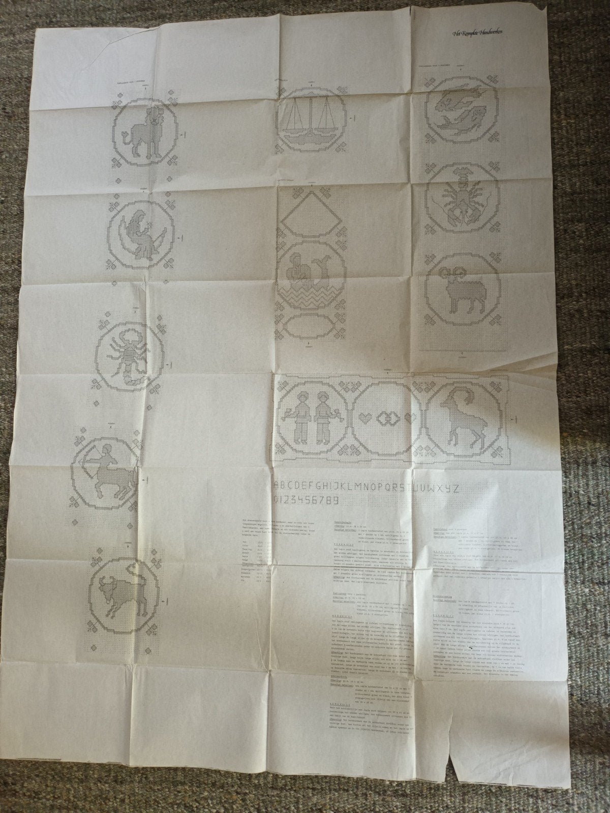 Borduurpatronen Het komplete handwerken sterrenbeelden, Ophalen of Verzenden, Gebruikt, Handborduren, Patroon