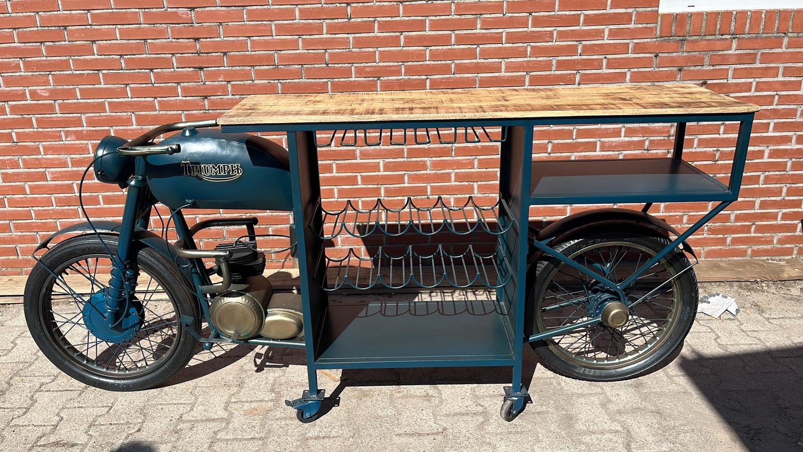 Unieke Motor Bar / Wijnkast / Bartafel – €500,-!, Ophalen, Nieuw