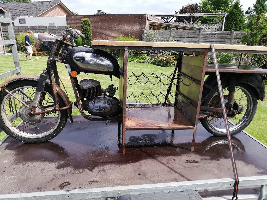 moto mancave wijnrek, Motoren, Onderdelen | Oldtimers, Ophalen, Gebruikt