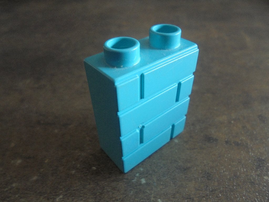 Lego Duplo Brick 1x2x2 with Masonry Profile (zie foto's), Ophalen of Verzenden, Gebruikt, Losse stenen, Duplo