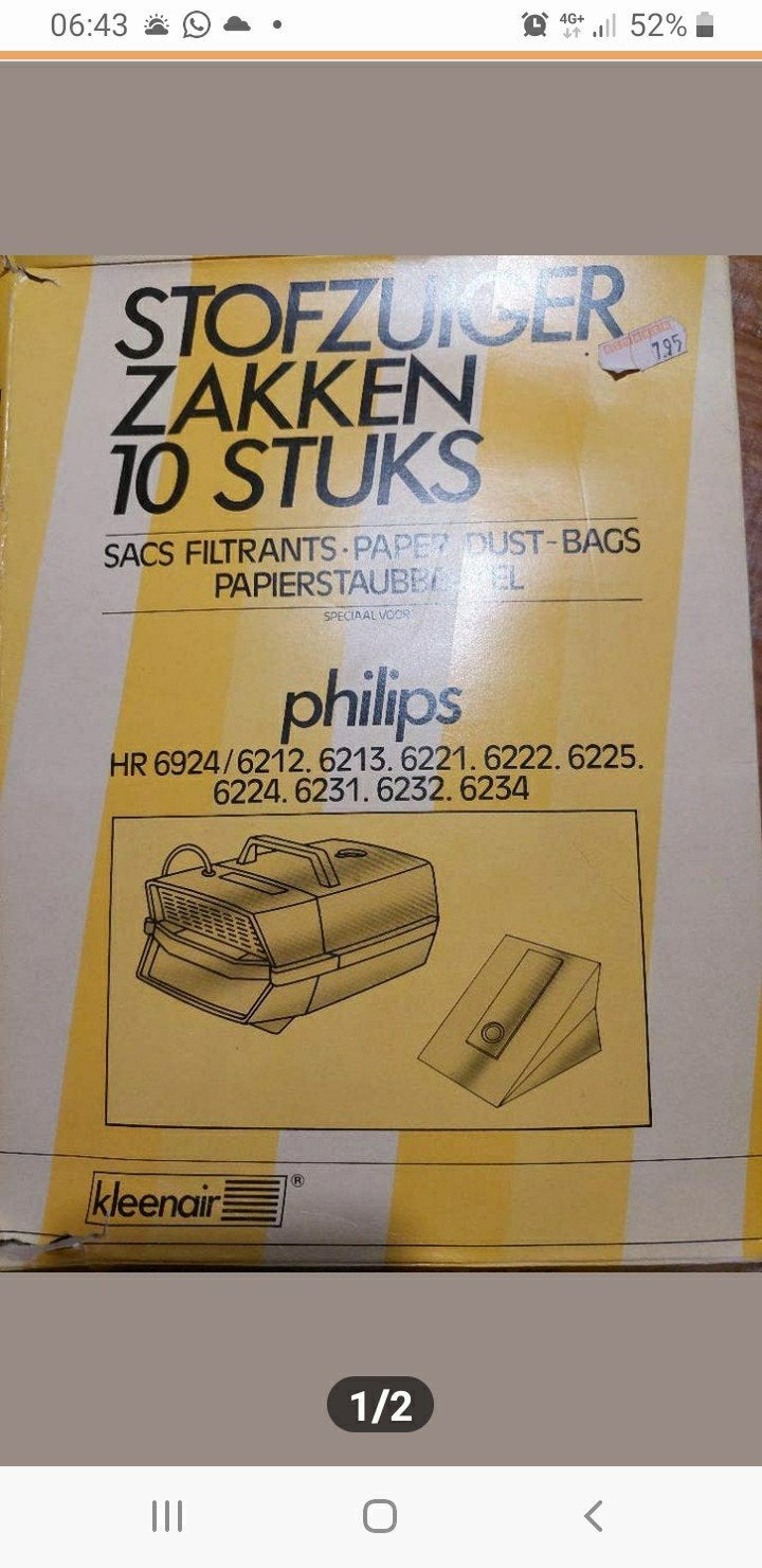 philips Berlijn stofzakken, Witgoed en Apparatuur, Ophalen of Verzenden
