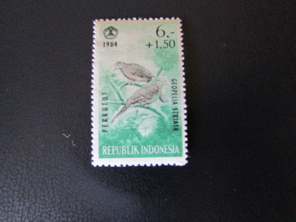 Postzegel Vogel: Zebra-Duif uit Indonesië, Ophalen of Verzenden, Postfris, Dier of Natuur