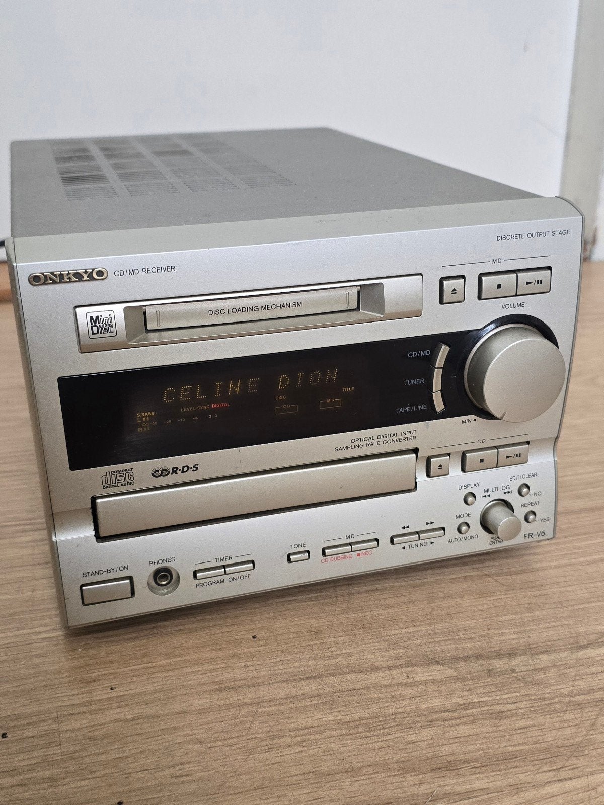 Onkyo FR-V5 CD/MD Receiver - Compacte Hifi Set, Ophalen of Verzenden, Gebruikt, Overige merken
