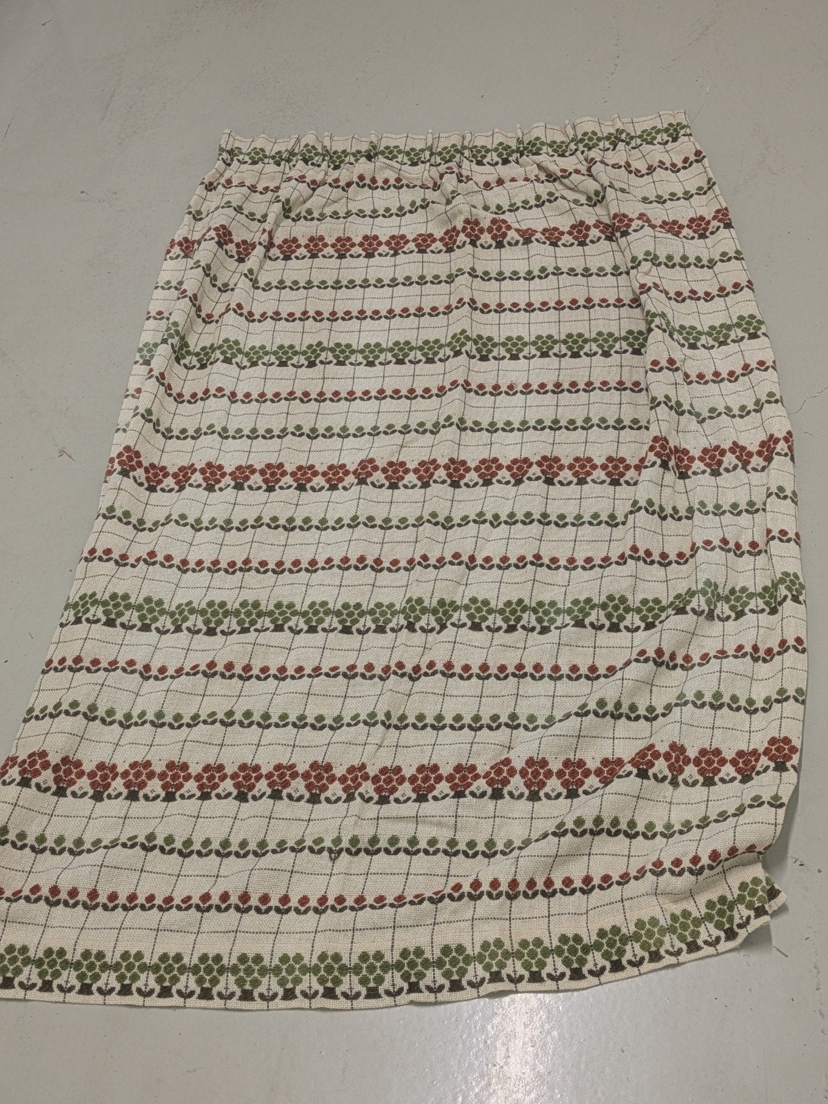 Vintage Gordijnen Jaren 60 Stof Vitrage Retro, Ophalen of Verzenden, Zo goed als nieuw, Beige
