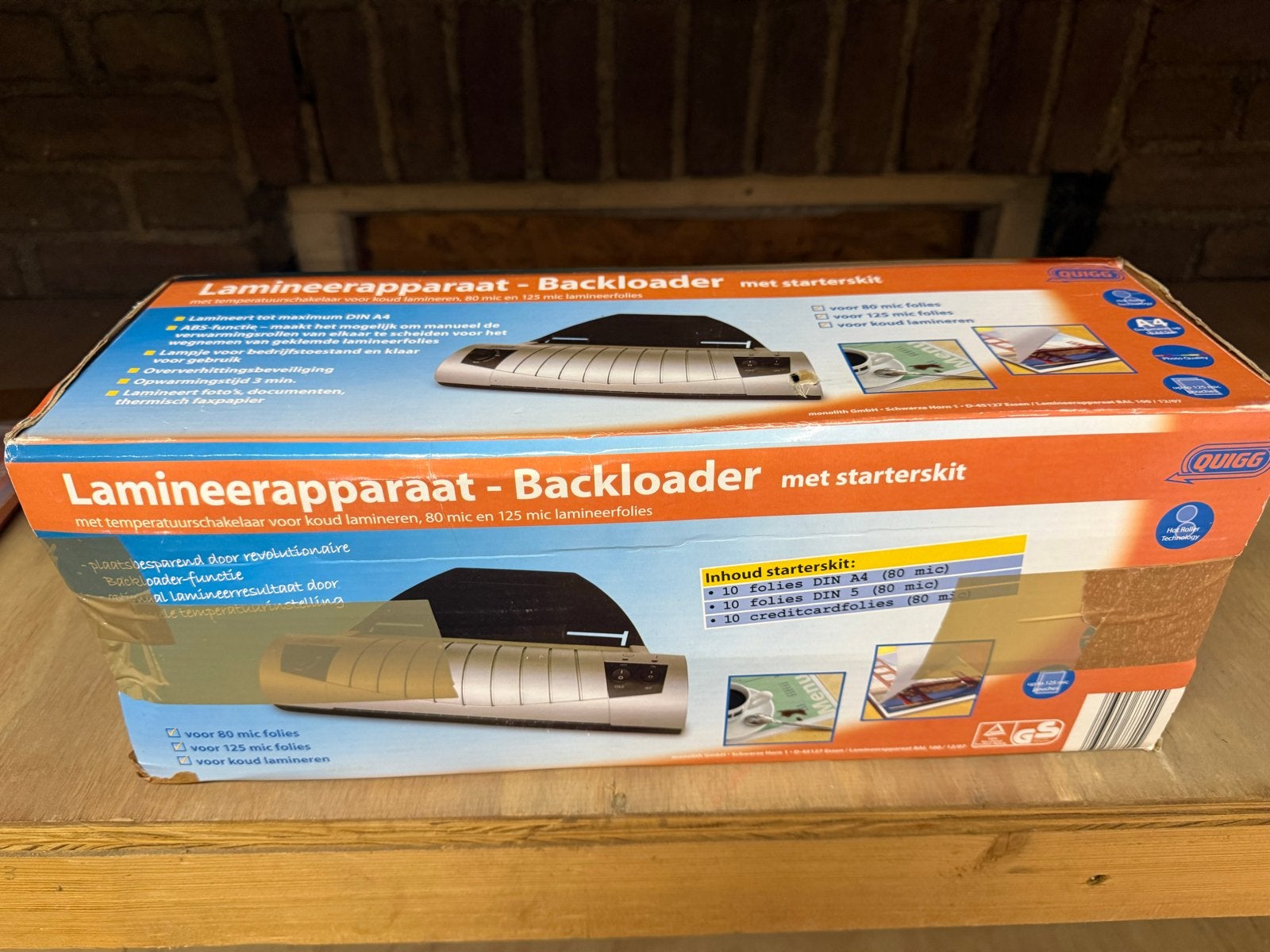 Lamineerapparaat met starterspakket en lamineerhoezen, Ophalen of Verzenden