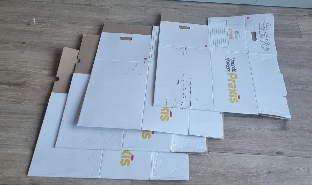 7 verhuisdozen, Ophalen, Gebruikt