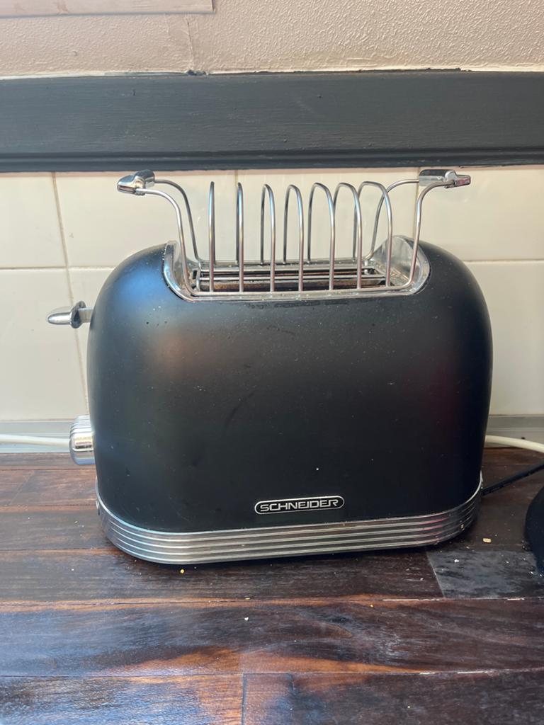 Schneider broodrooster - Zwart retro design, Ophalen of Verzenden, Gebruikt