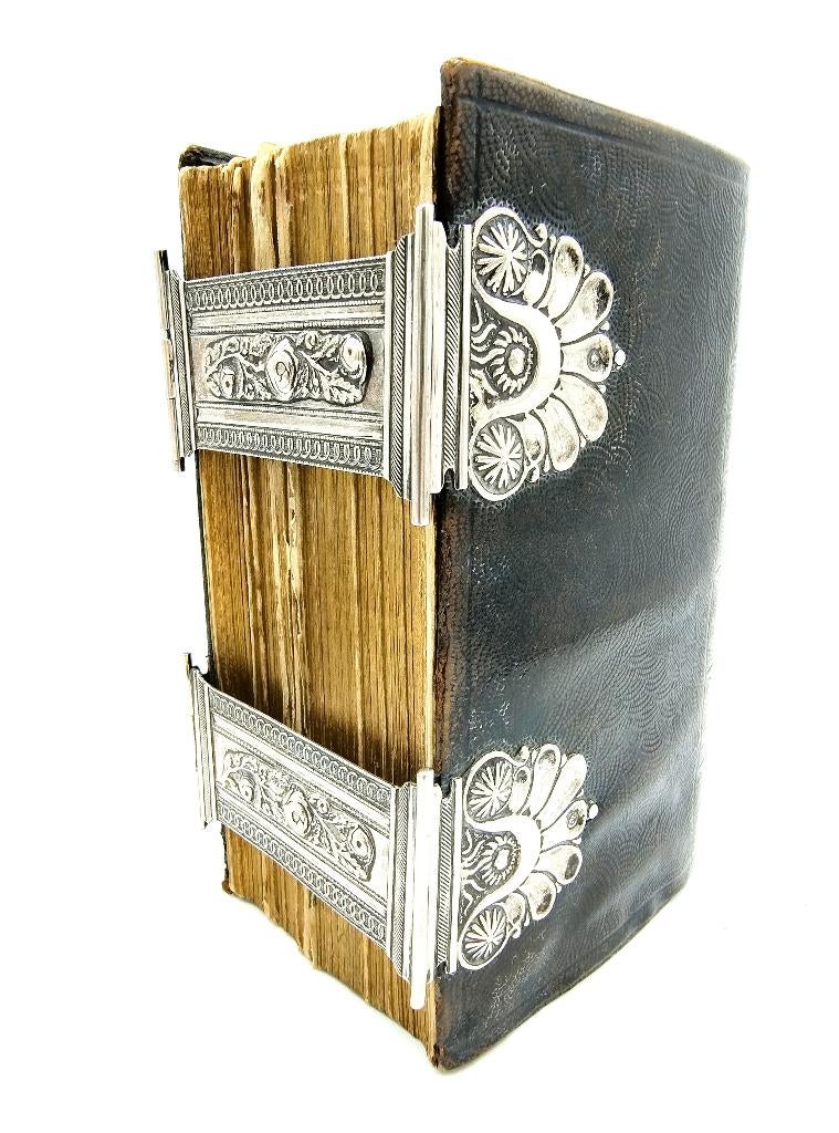 Bijbel met zilveren sloten, A. Kooiman, Schoonhoven, 1856, Gelezen, Verzenden, Diverse auteurs, Christendom | Katholiek