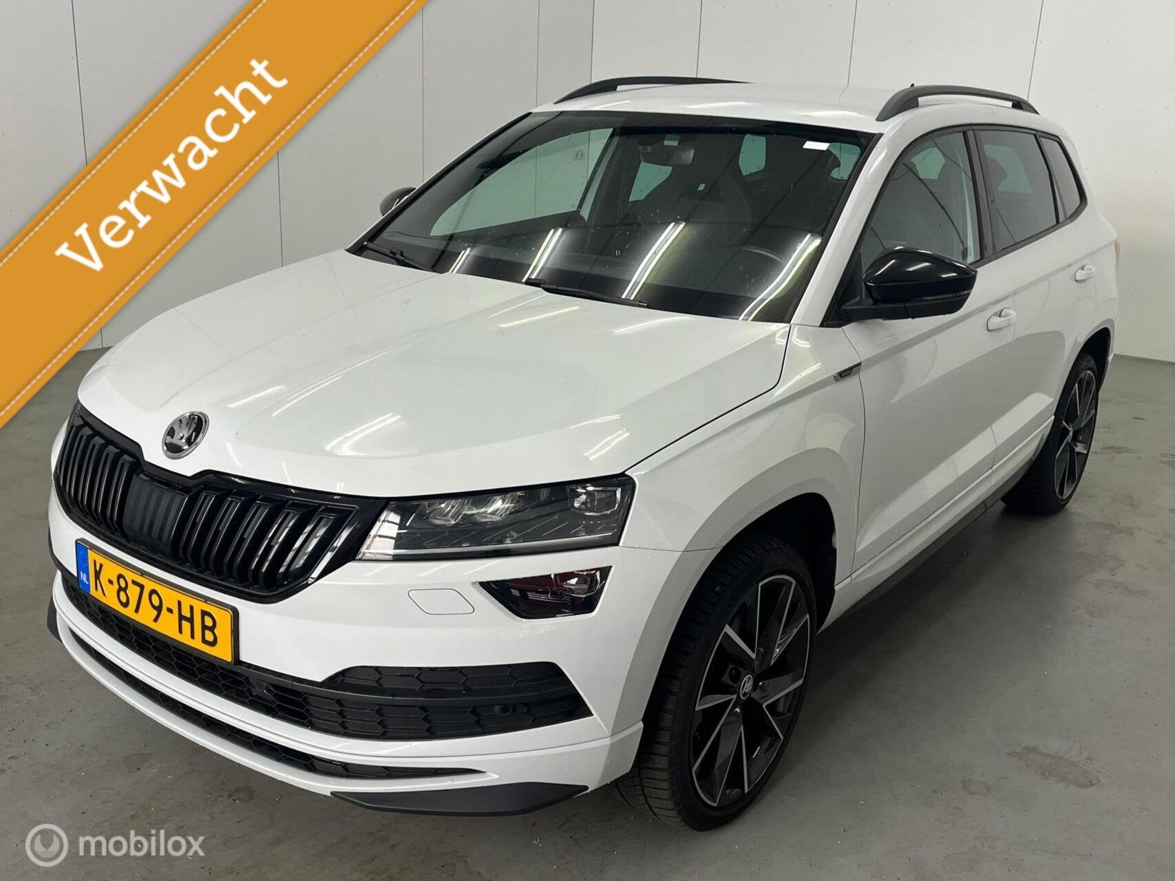 Skoda Karoq 1.5 TSI Sportline Automaat Trekhaak Canton Camer, Stof, 4 cilinders, 150 pk, Wit
