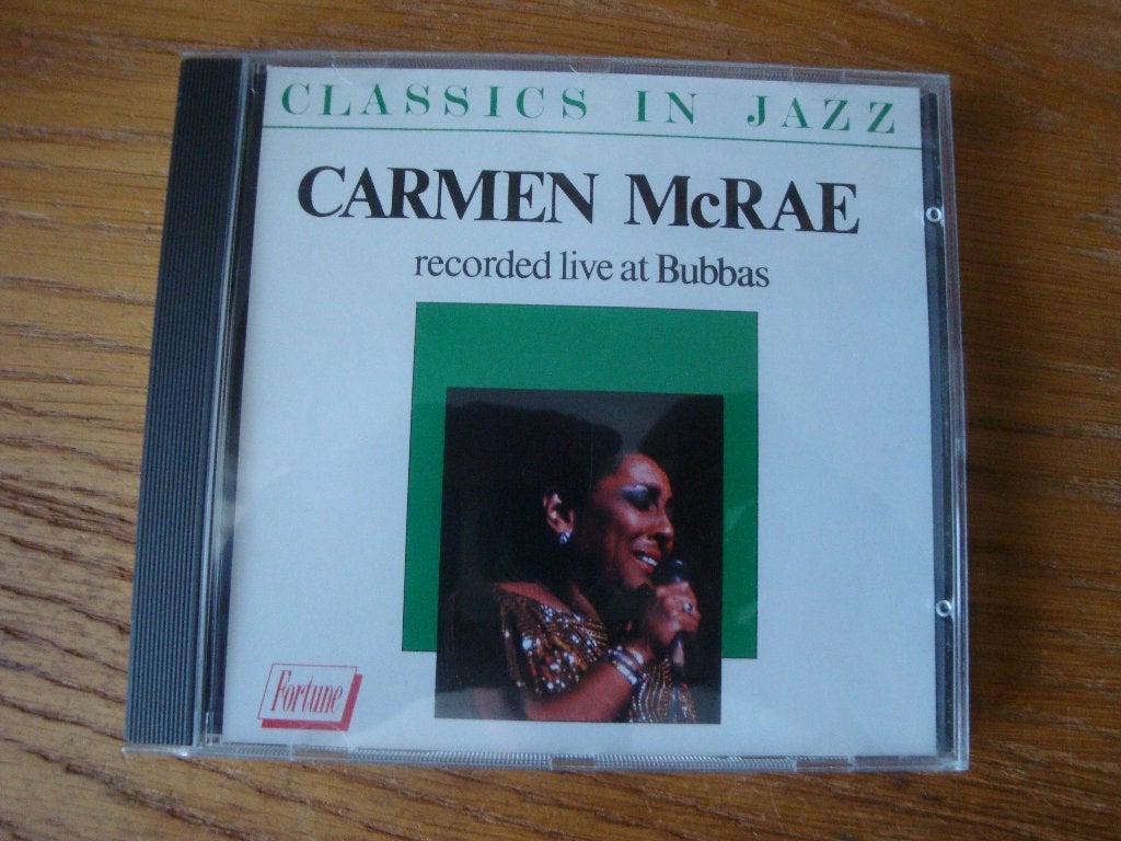 Carmen McRae - Recorded Live at Bubba's (vocal jazz), Ophalen of Verzenden, 1980 tot heden, Gebruikt, Jazz