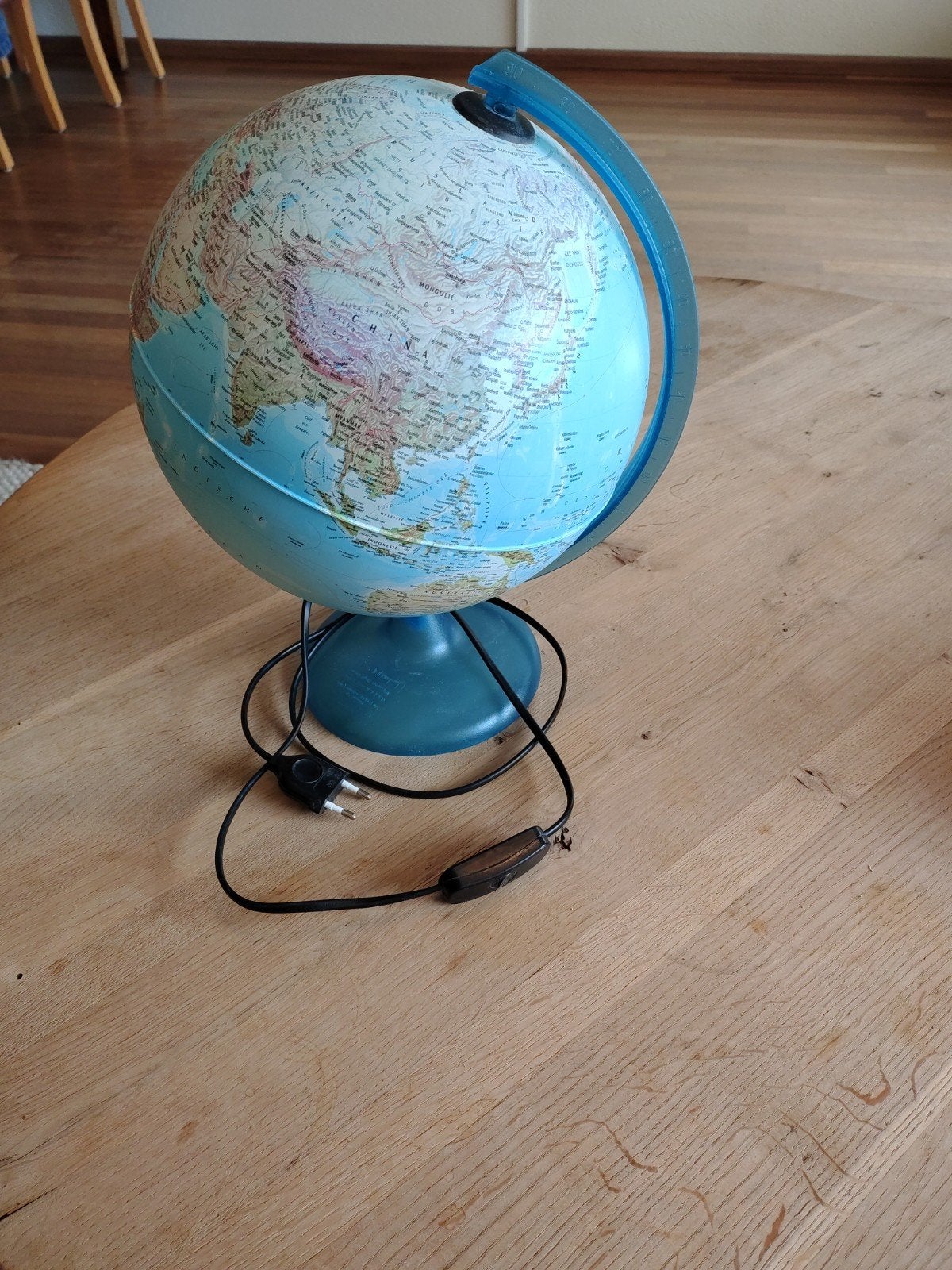 Kinder lamp blauw wereld, Ophalen of Verzenden