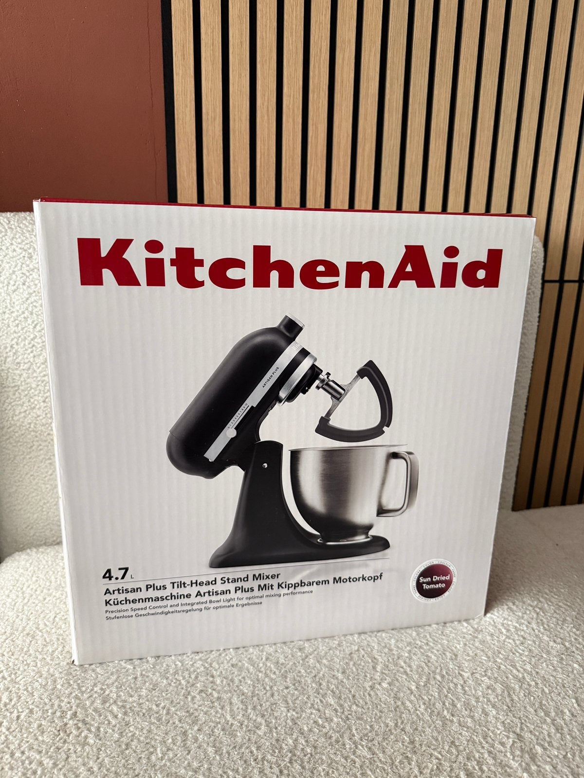 KitchenAid Artisan Plus Mixer 4,7L - Sun Dried Tomato, 4 liter of meer, Ophalen, Nieuw, 3 snelheden of meer