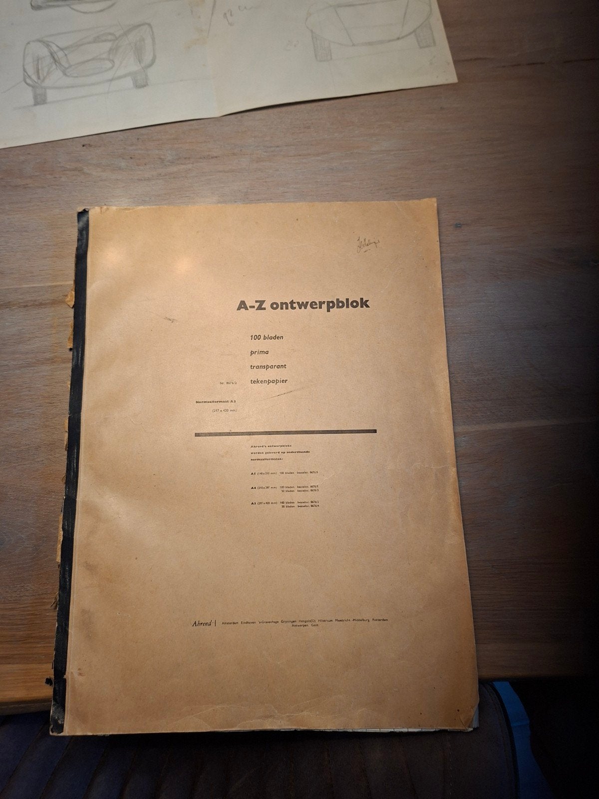 Henk van Zalinge Hirondelle schetsboek uniek jaren '60, Ophalen, Gebruikt