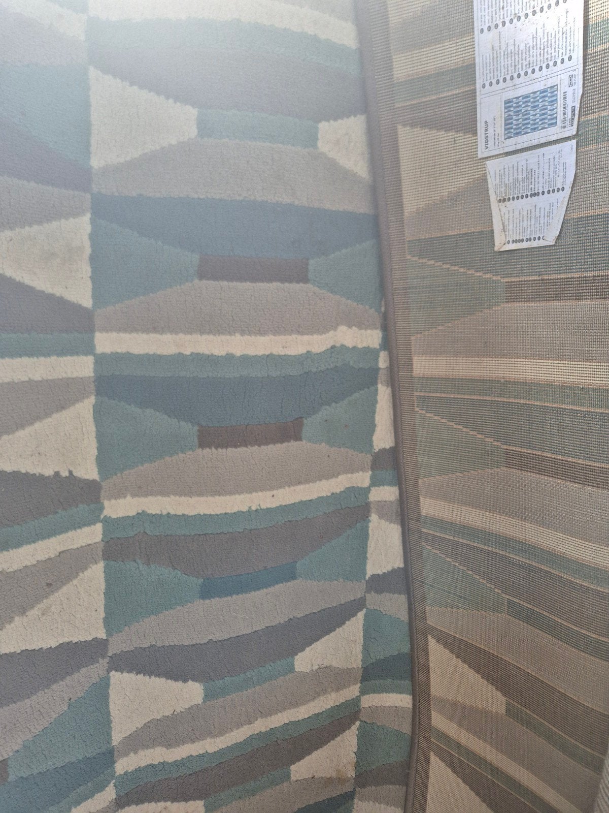 IKEA Vidstrup tapijt 170x240 cm - Gebruikt, Ophalen, Gebruikt, Blauw, 150 tot 200 cm