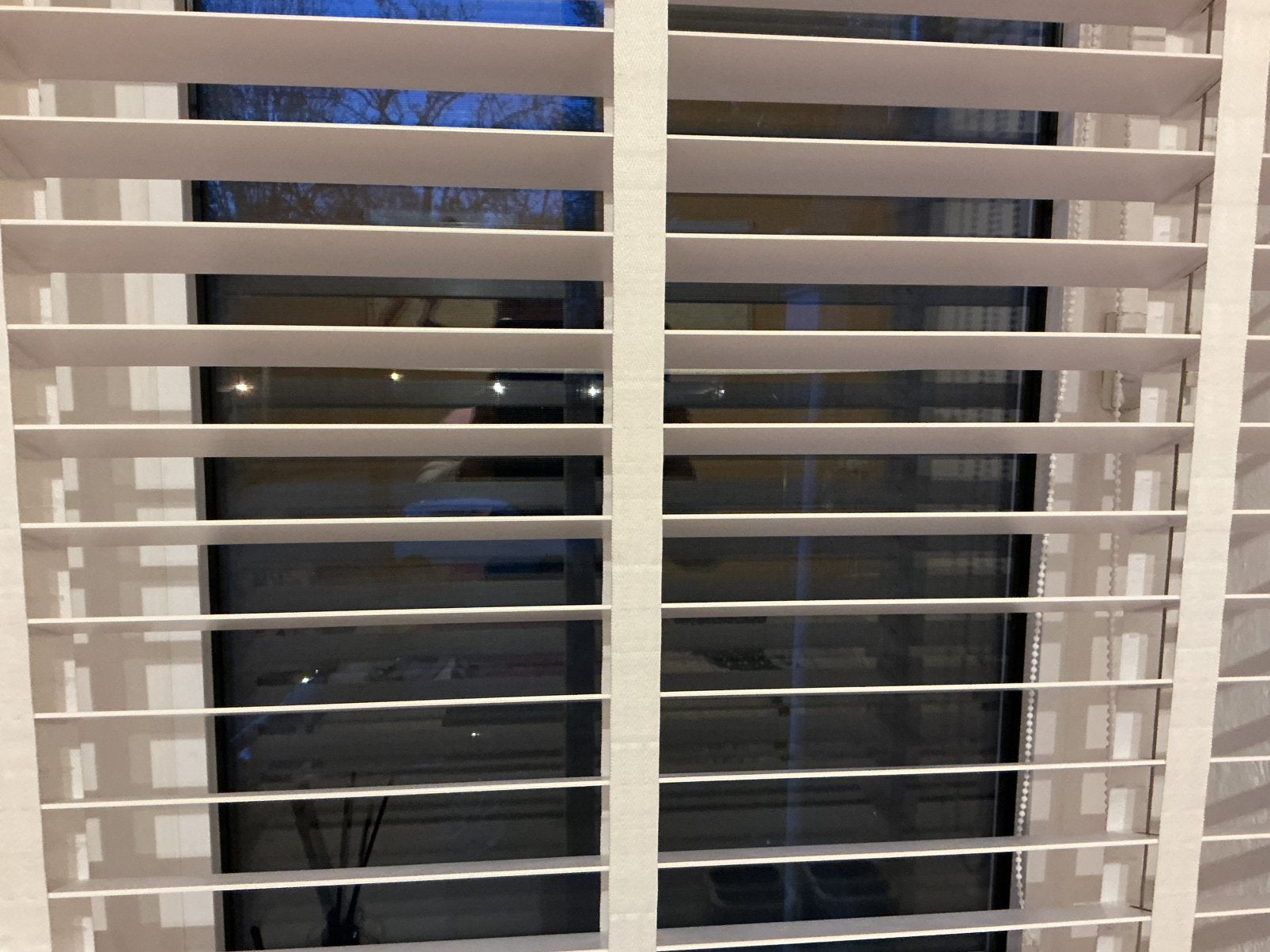 Wit houten luxaflex, Ophalen, Zo goed als nieuw, Wit