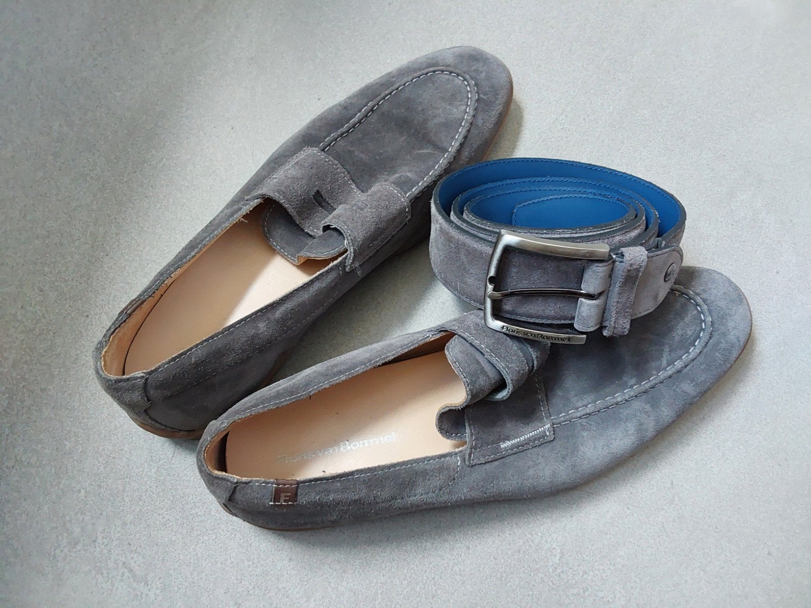 Floris van Bommel loafers en riem - Maat 9.5 (43.5), Loafers, Overige kleuren, Floris van Bommel, Ophalen of Verzenden