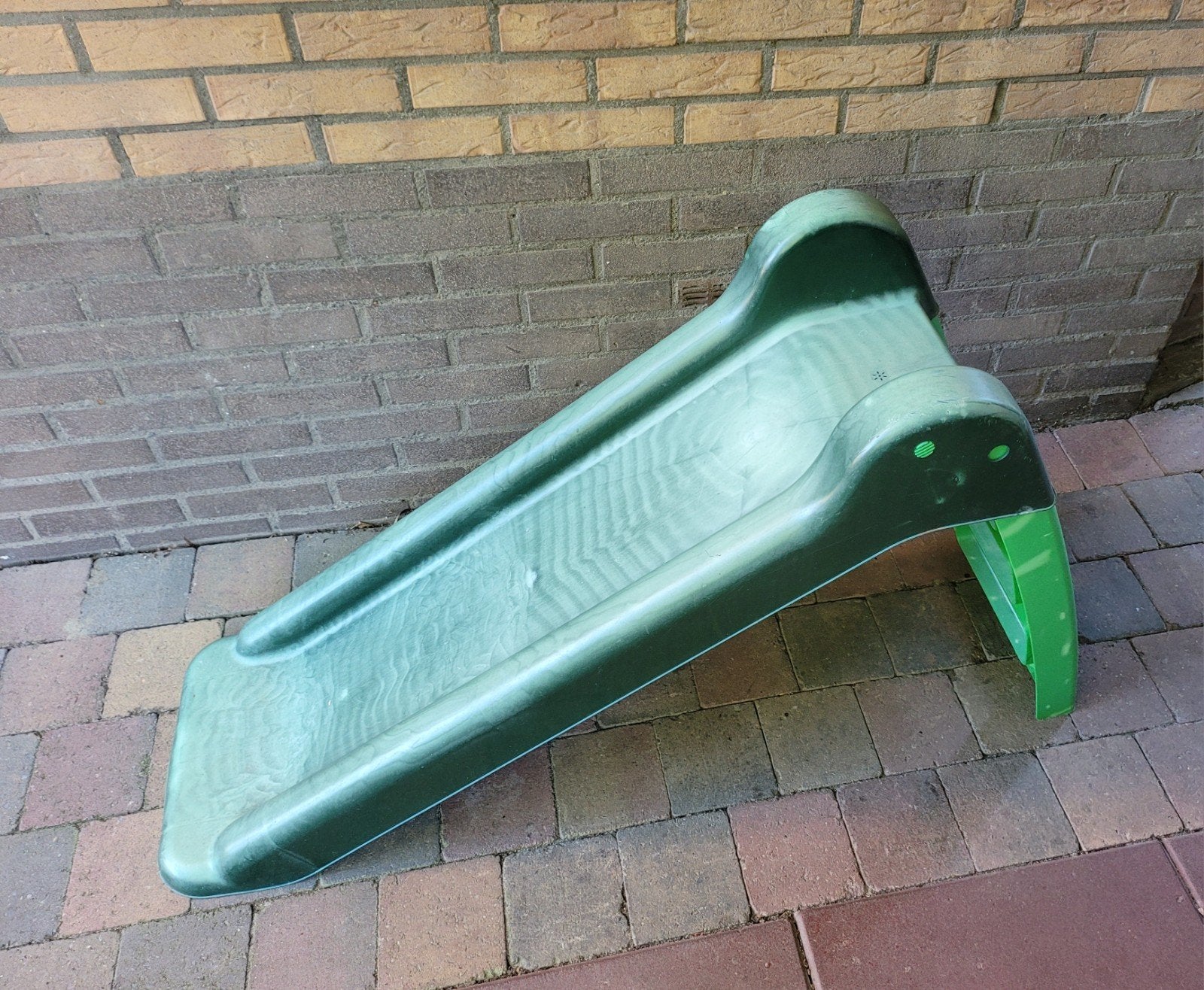 SwingKing glijbaan met trap groen, Ophalen, Gebruikt, Glijbaan