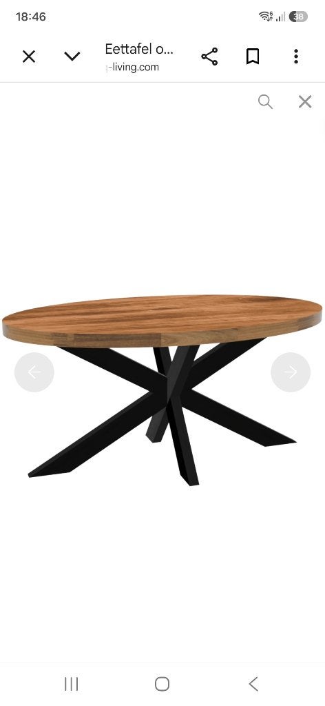 Mango houten eettafel, Gebruikt, 50 tot 100 cm, 150 tot 200 cm, Vier personen