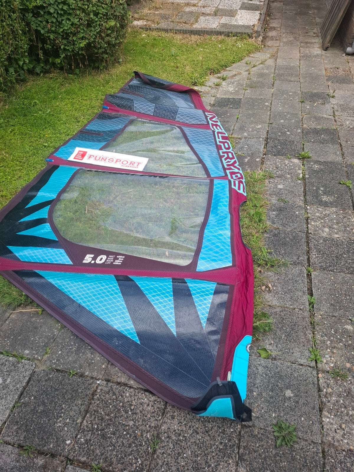 Neilpryde Combat pro 5.0, Ophalen, Met draagtas, 3.5 tot 5 m², Zo goed als nieuw