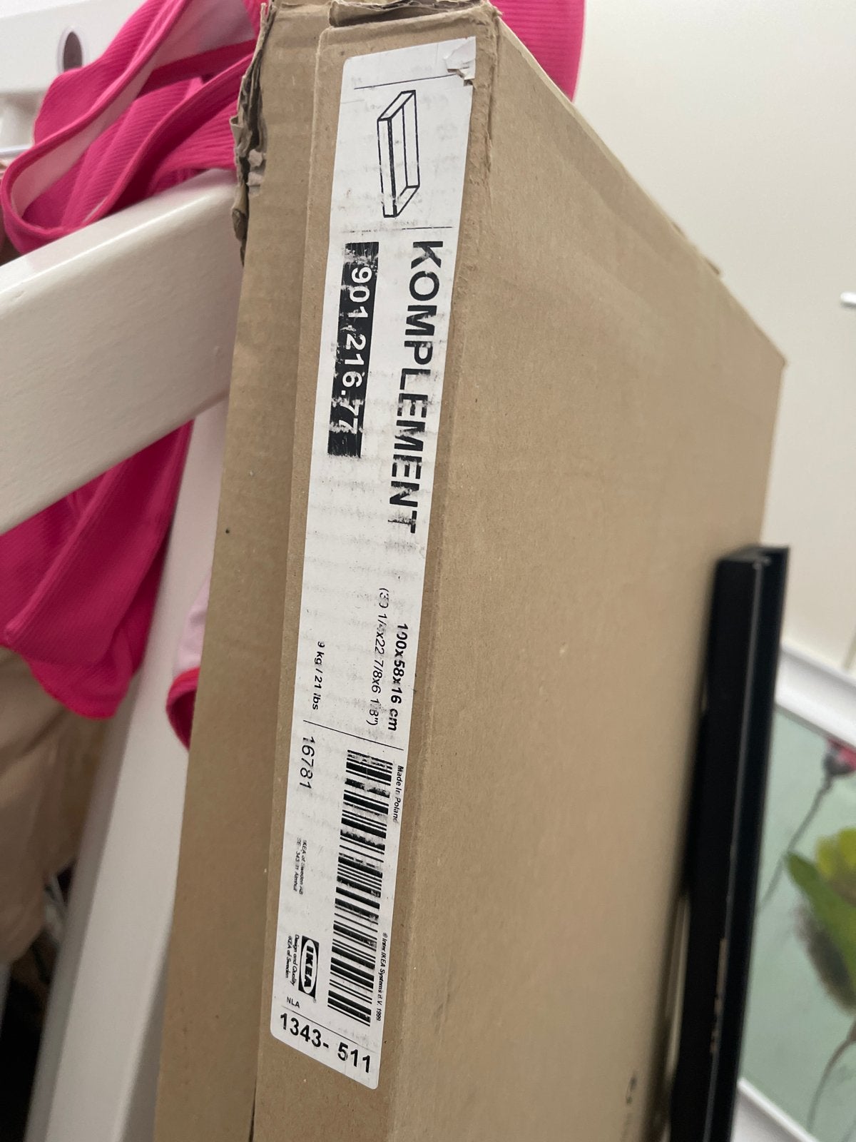 2x IKEA KOMPLEMENT Lade, nieuw in doos, zwart, Ophalen, Nieuw, 50 tot 100 cm, Minder dan 100 cm