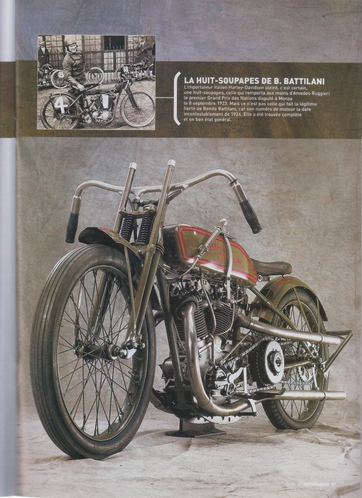 1924 Motorcycle Harley Davidson 8V racer competition, Verzenden, Gelezen