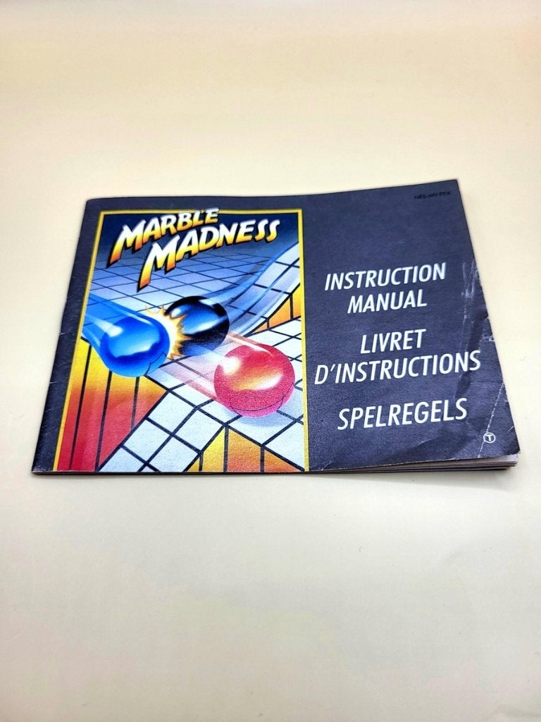 Marble Madness Manual - Nintendo NES, Spelcomputers en Games, Games | Nintendo NES, Zo goed als nieuw, Avontuur en Actie, 1 speler