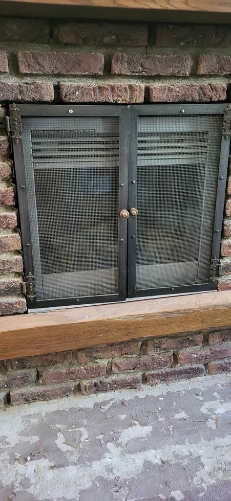Vuurspatscherm voor openhaard, Ophalen, Gebruikt, Houthaard