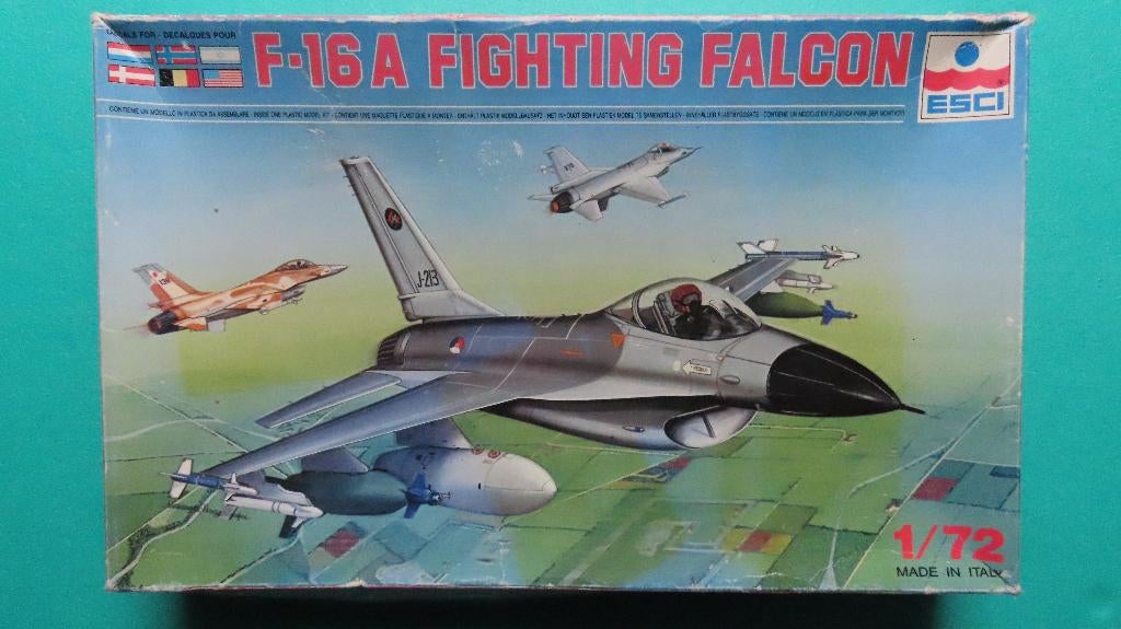F-16A Fighting Falcon Esci 1/72, Overige merken, 1:72 tot 1:144, Nieuw, Ophalen of Verzenden