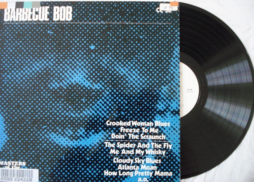 Barbecue Bob - Masters of the Blues vol. 10, LP, Gebruikt, Ophalen of Verzenden, 12 inch