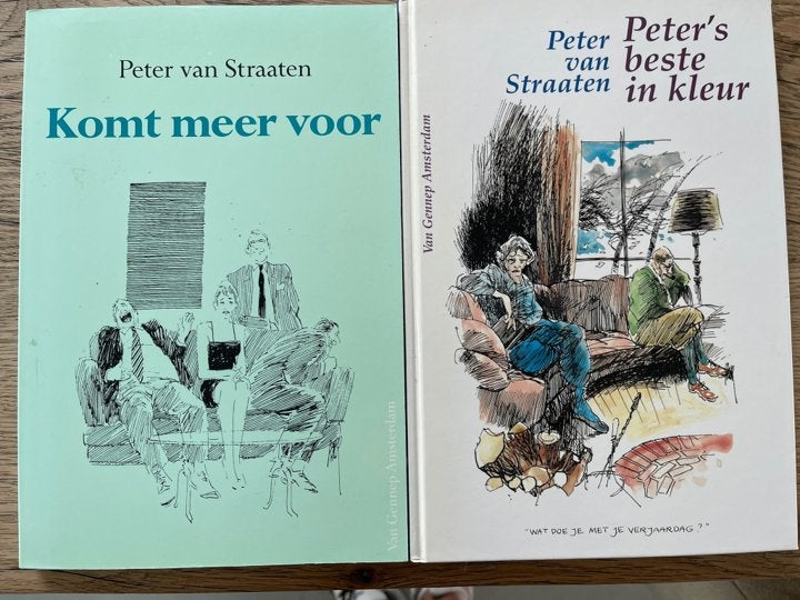 2 boeken Peter van Straaten, Boeken, Gelezen, Cartoons, Ophalen of Verzenden, Peter van Straaten