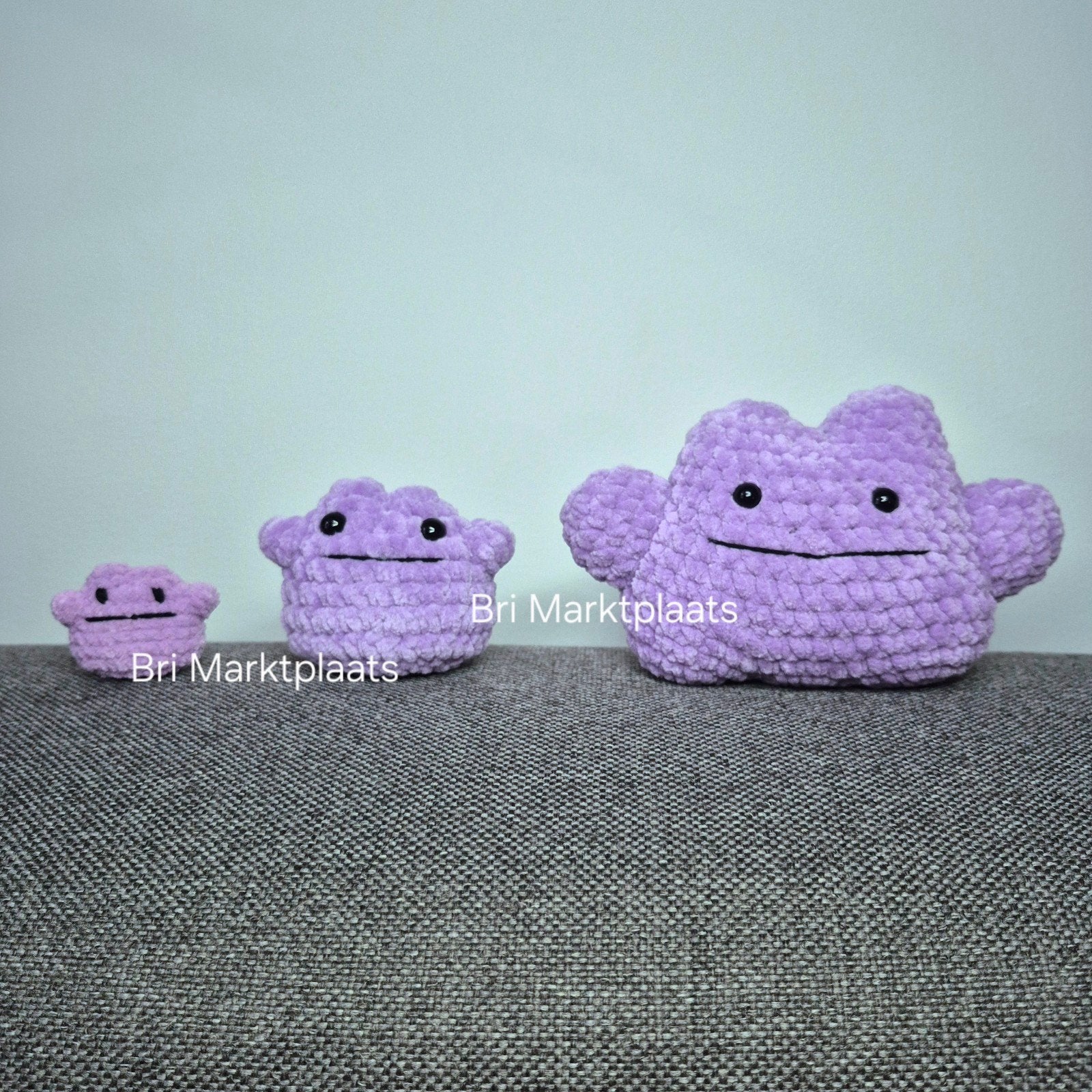 Gehaakt slijmmonster vanaf €4, decoratie, tashanger,verzamel, Ophalen of Verzenden, Nieuw, Haken