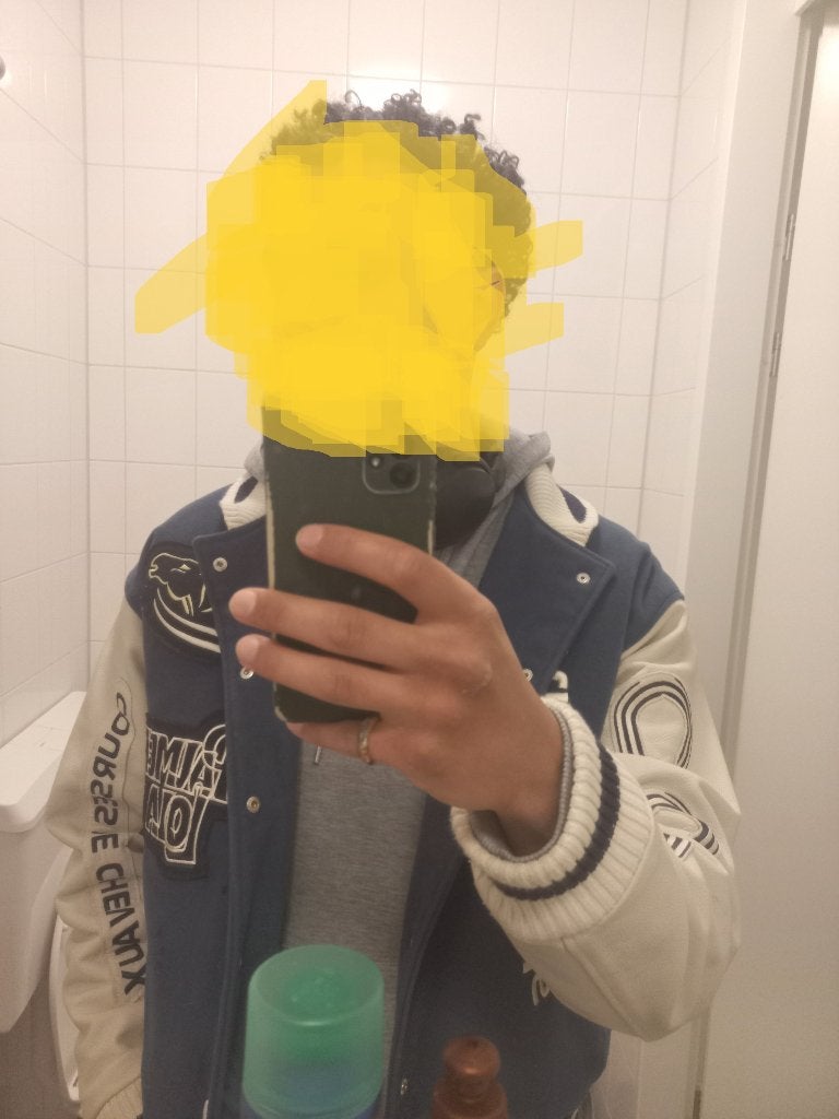Varsity/bomber Jacket - PAL Sporting Goods, Maat 52/54 (L), Blauw, Ophalen of Verzenden, Zo goed als nieuw