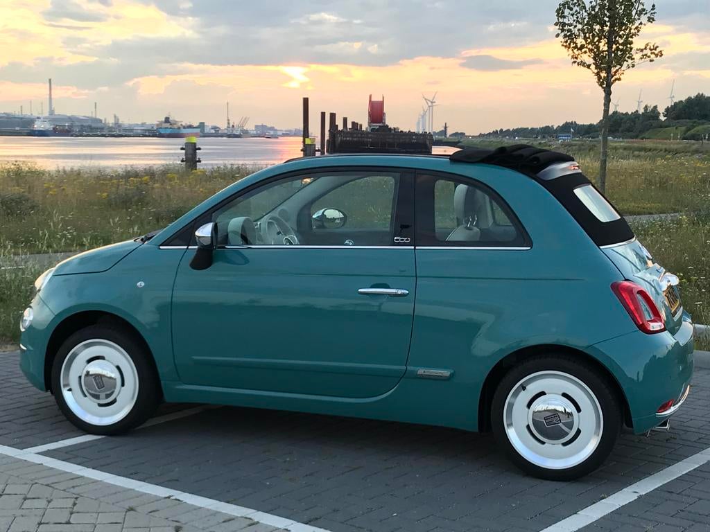 Fiat 500C 1.2 - Cabrio Anniversario – 2017 - weinig km’s, Auto's, Fiat, Voorwielaandrijving, Euro 5, 4 cilinders, Cabriolet