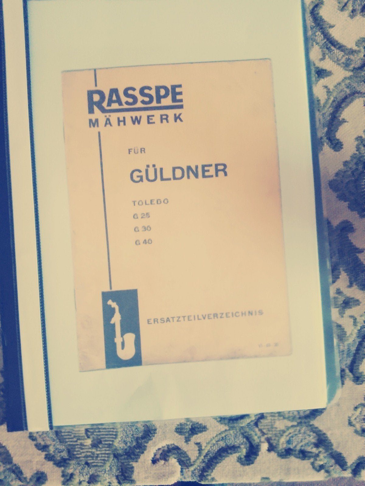 Rasspe Mähwerk Güldner Toledo G25 G30 G40 Onderdelenlijst, Boeken, Ophalen of Verzenden, Gelezen, Werktuigbouwkunde, Rasspe