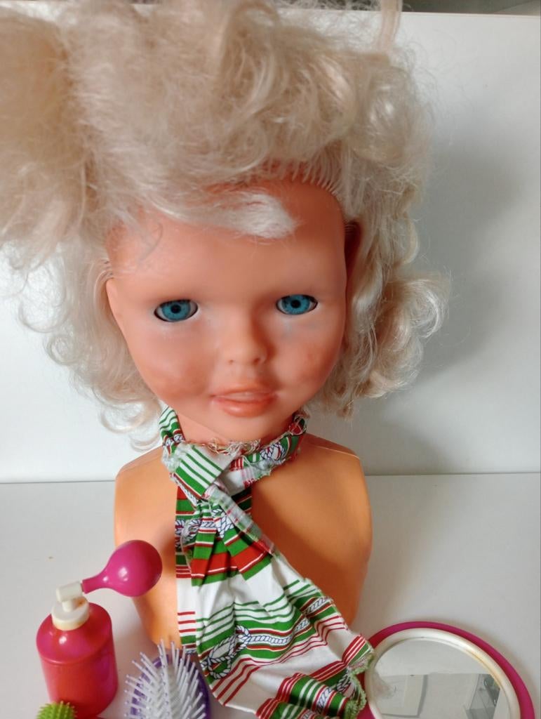 Vintage Kappershoofd met Accessoires, Ophalen of Verzenden