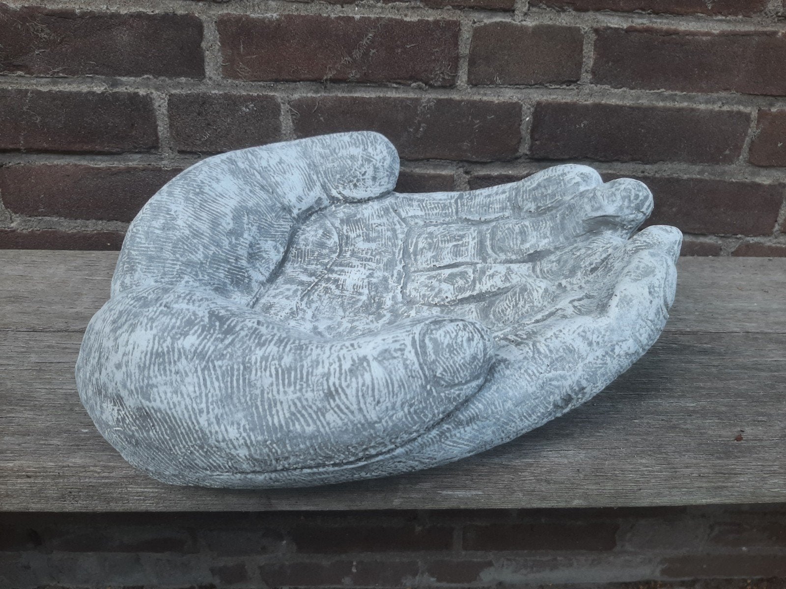 XXL handen schaal betonnen beeld tuinbeeld beton, Ophalen of Verzenden