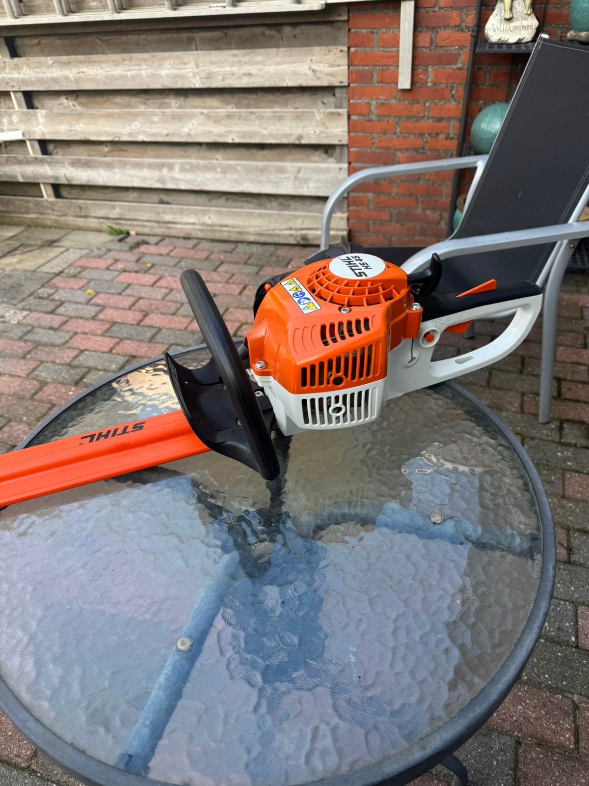 STIHL. HS  45, Ophalen of Verzenden, Zo goed als nieuw, Benzine