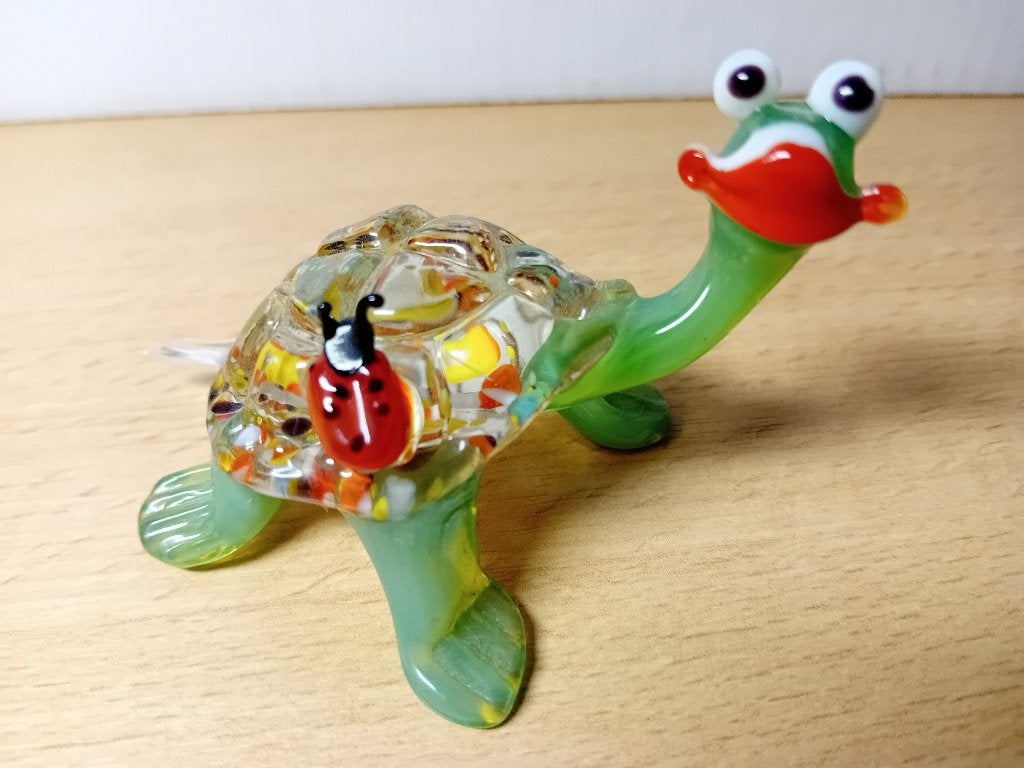 Leuke glazen schildpad., Verzamelen, Beelden en Beeldjes, Verzenden, Nieuw, Dier