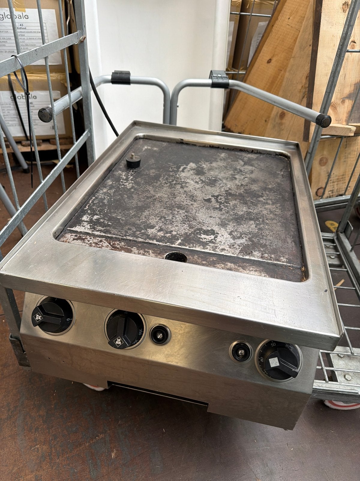MKN Bakplaat 220V - Horeca Keukenapparatuur, Ophalen, Gebruikt, Fornuis, Frituur en Grillen