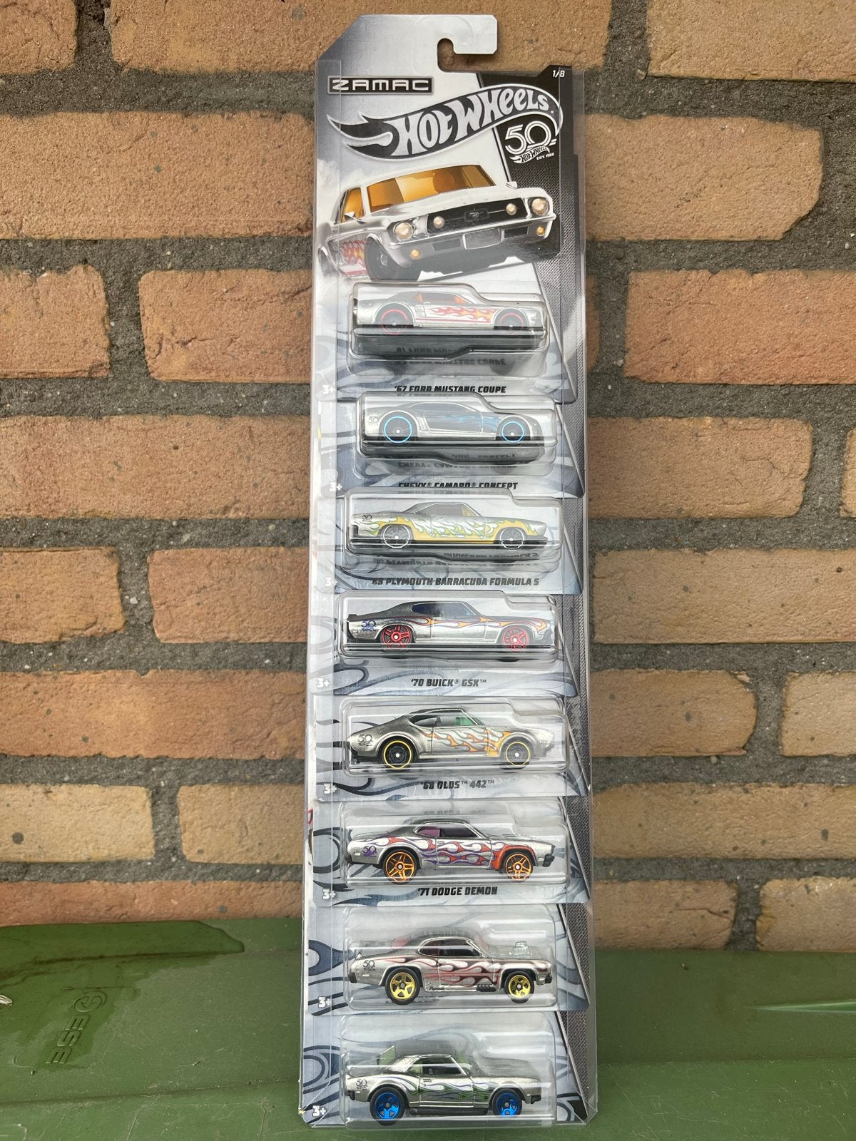 Hot Wheels 50th Anniversary Zamac Set - 8 Auto's, Ophalen of Verzenden, Nieuw, Auto